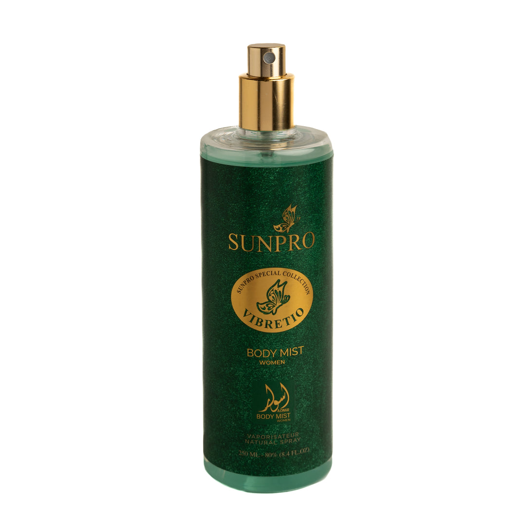 ASWAR BODY MIST SUNPRO VIBRETIO - 250ml |  اسوار ميست للجسم - 250 مل