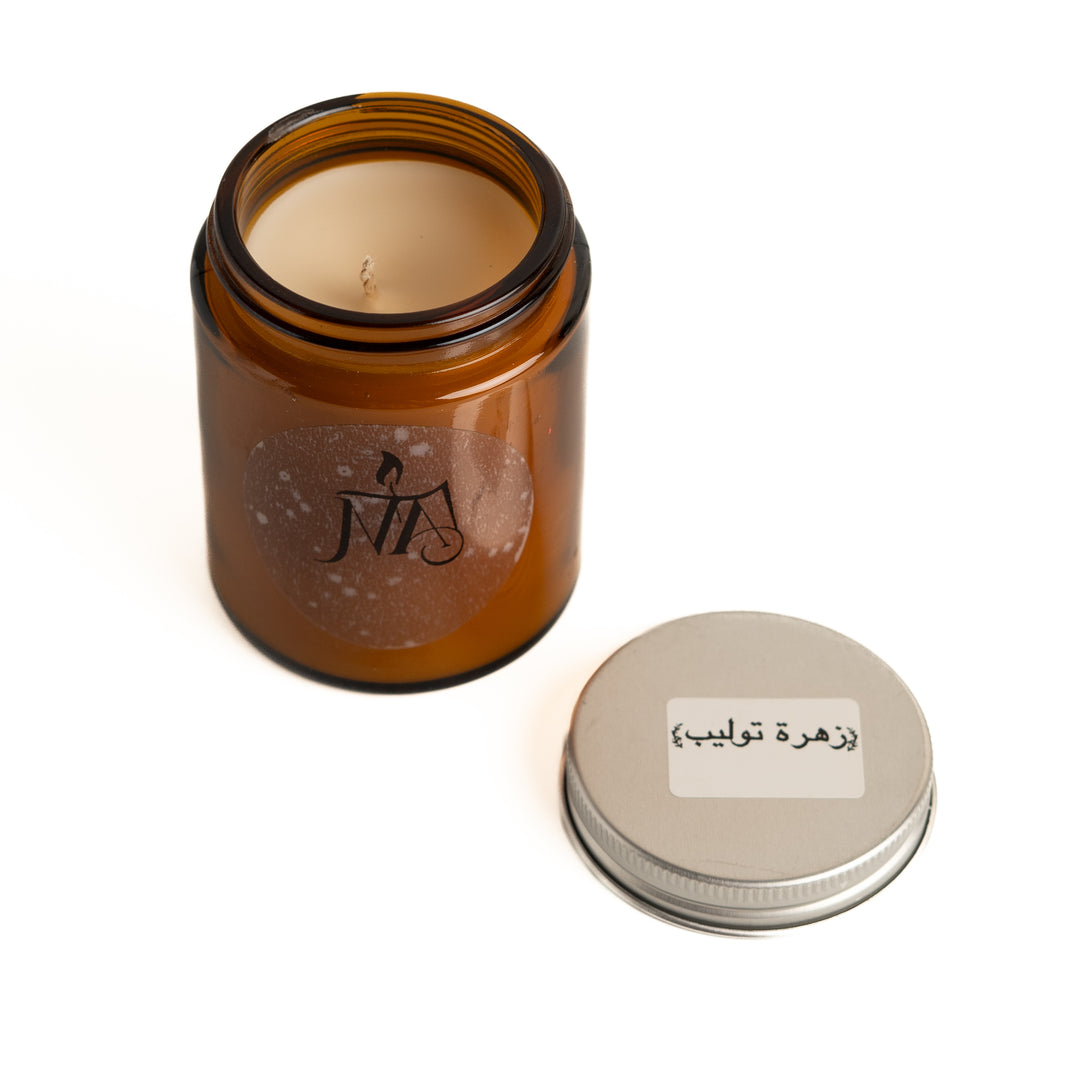 Mariam Candle - Tulip Blossom Scent - 125g | شمعة مريم – برائحة زهور التوليب – 125 غرام