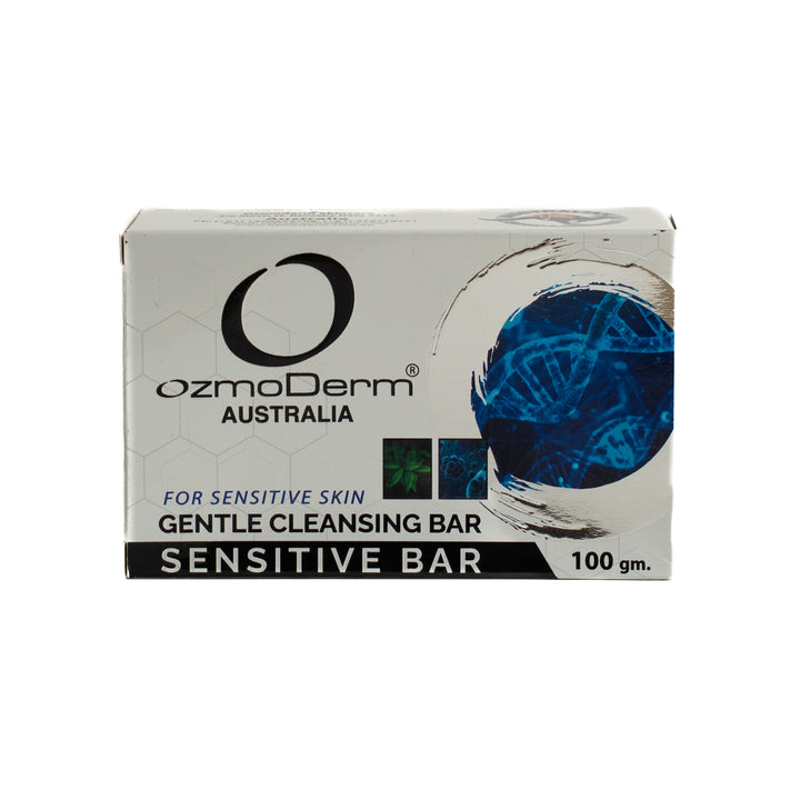 OzmoDerm FOR SENSITIVE SKIN GENTLE CLEANSING BAR - 100g | اوزموديرم صابونة لطيفة على الوجه للبشرة الحساسة - 100 غرام