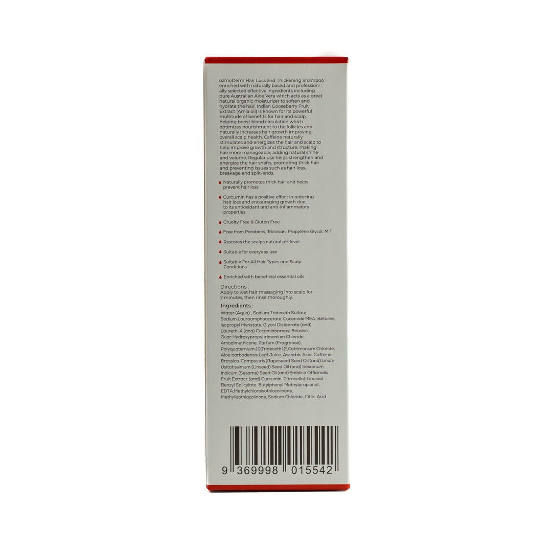 OzmoDerm Hair Loss & Thickening Shampoo - 260ml | شامبو ضد تساقط الشعر - 260 مل