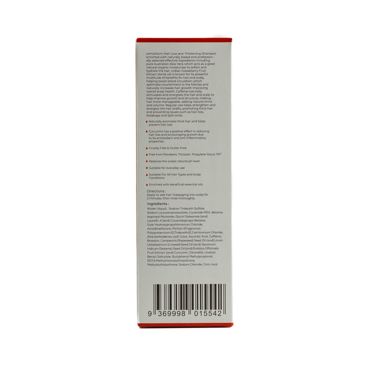 OzmoDerm Hair Loss & Thickening Shampoo - 260ml | شامبو ضد تساقط الشعر - 260 مل