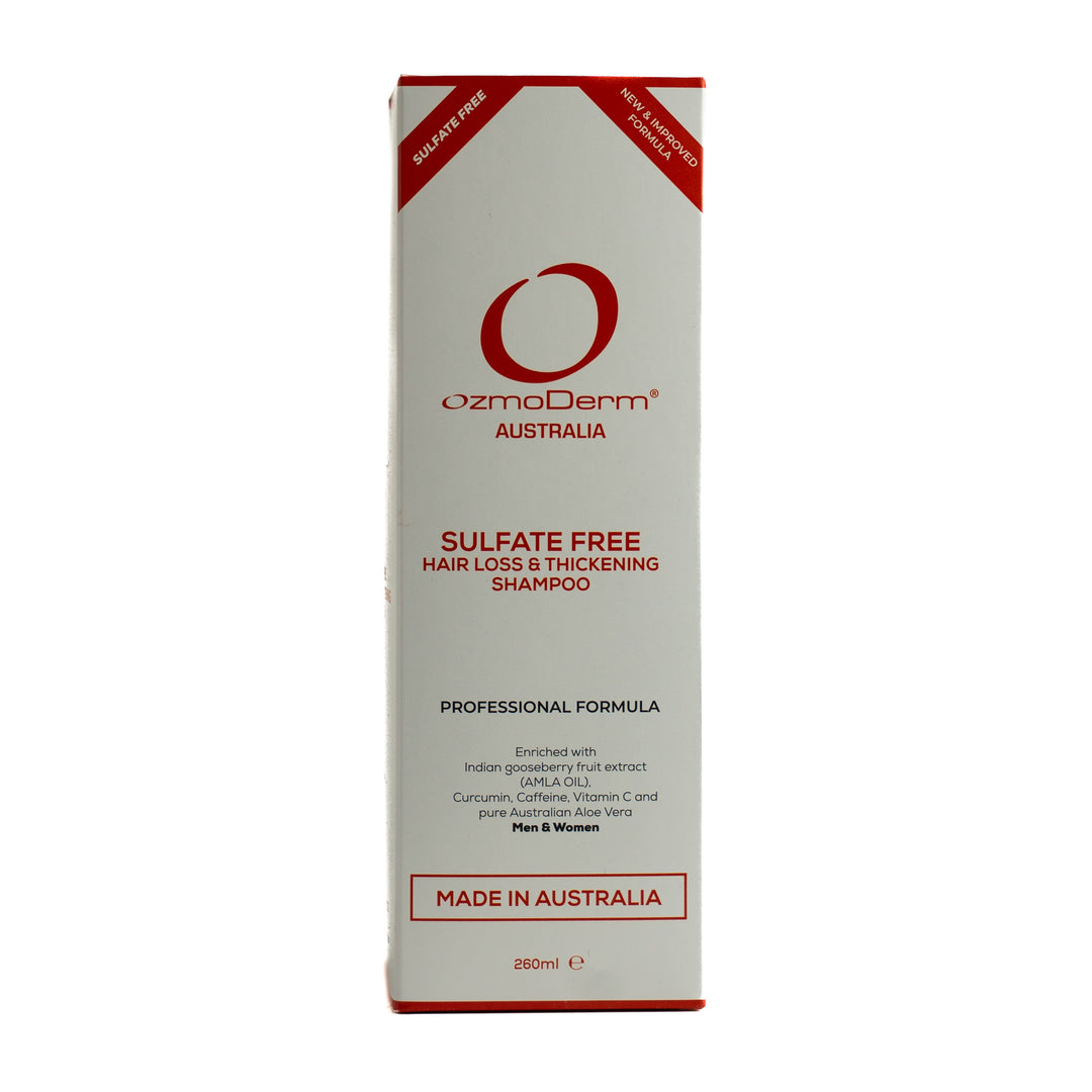 OzmoDerm Sulfate Free Hair Loss & Thickening Shampoo - 260ml | شامبو لتساقط الشعر و يعزز الكثافة - 260 مل