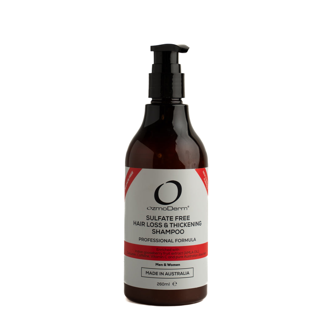 OzmoDerm Sulfate Free Hair Loss & Thickening Shampoo - 260ml | شامبو لتساقط الشعر و يعزز الكثافة - 260 مل