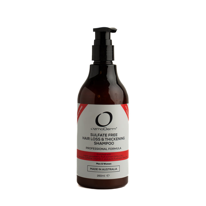 OzmoDerm Sulfate Free Hair Loss & Thickening Shampoo - 260ml | شامبو لتساقط الشعر و يعزز الكثافة - 260 مل