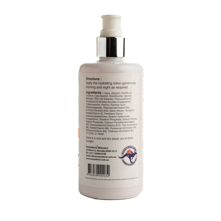 OzmoDerm Hydrating Vitamin C Lotion - 250ml | اوزموديرم لوشن مرطب للفيتامين سي - 250 مل