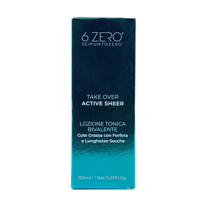6. Zero Take Over Active Sheer Seipuntozero Bivalent Toning Hair Lotion - 150ml | اكتف شير لوشن للشعر - 150 مل