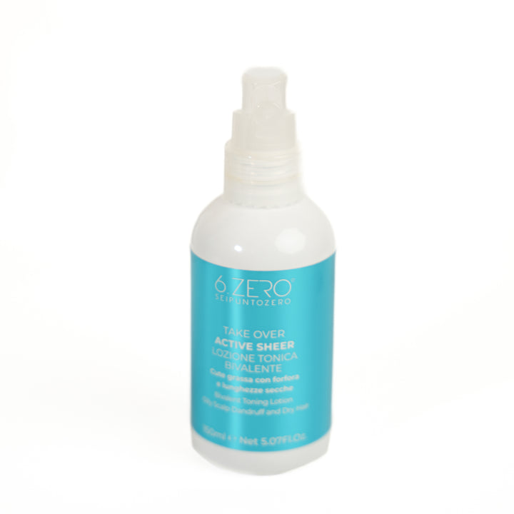 6. Zero Take Over Active Sheer Seipuntozero Bivalent Toning Hair Lotion - 150ml | اكتف شير لوشن للشعر - 150 مل