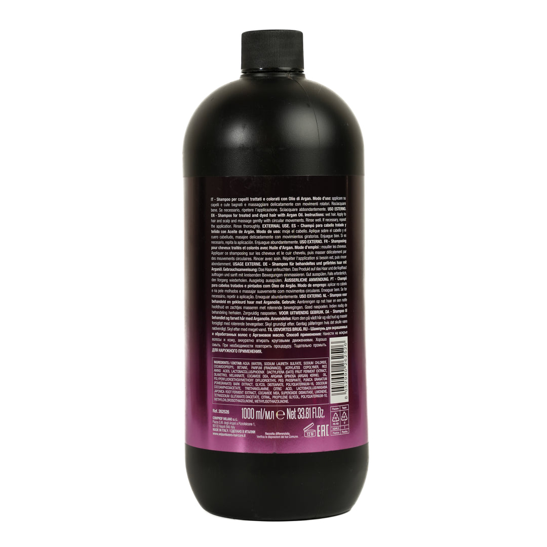 6. Zero Shampoo Treated And Dyed Hair With Argan Oil - 1000ml | شامبو للشعر المعالج والمصبوغ بزيت الأرغان - 1000 مل