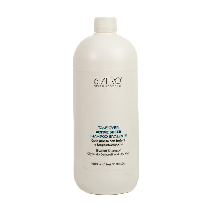 6. Zero Take over Shampoo For Oily Hair Active Sheer - 1000ml | شامبو ثنائي الطور للشعر الدهني - 1000 مل