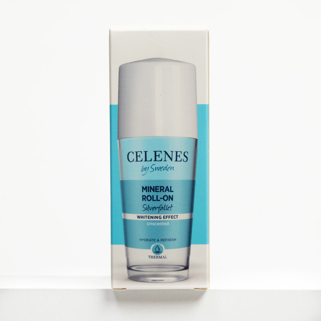 Celenes by Sweden Mineral Roll-On Whitening Effect Unscented - 75ml | سيلينس رول أون معدني للتفتيح وخالية من العطر – 75 مل