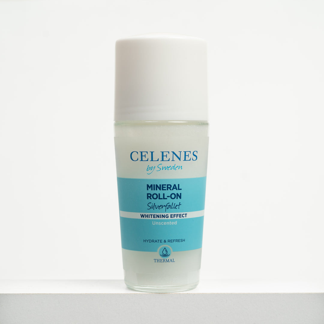 Celenes by Sweden Mineral Roll-On Whitening Effect Unscented - 75ml | سيلينس رول أون معدني للتفتيح وخالية من العطر – 75 مل
