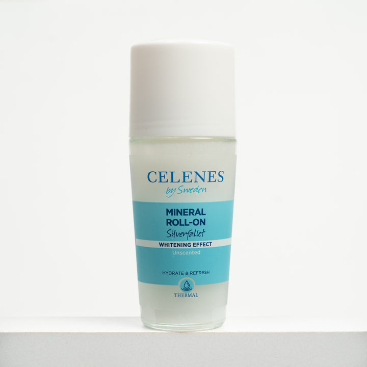 Celenes by Sweden Mineral Roll-On Whitening Effect Unscented - 75ml | سيلينس رول أون معدني للتفتيح وخالية من العطر – 75 مل