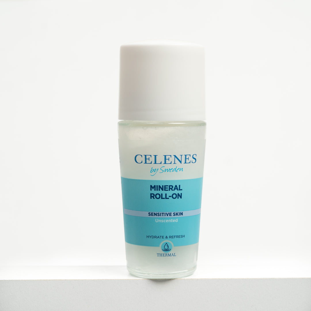 Celenes by Sweden Mineral Roll-On Sensitive Skin Unscented - 75ml | سيلينز باي سويدن مزيل عرق معدني للبشرة الحساسة بدون عطر – 75 مل