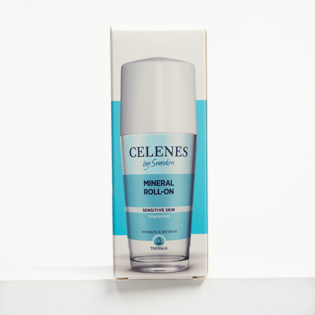 Celenes by Sweden Mineral Roll-On Sensitive Skin Unscented - 75ml | سيلينز باي سويدن مزيل عرق معدني للبشرة الحساسة بدون عطر – 75 مل