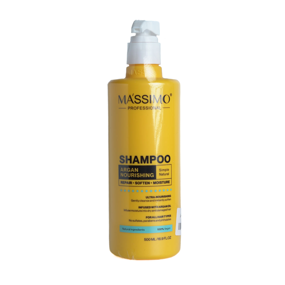 MASSIMO Shampoo Argan Nourishing - 500ml | ماسيمو شامبو أرغان مغذي - 500مل