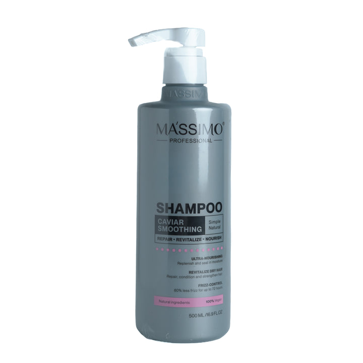 MASSIMO Shampoo Caviar Smoothing - 500ml | ماسيمو شامبو كافيار ملس - 500مل