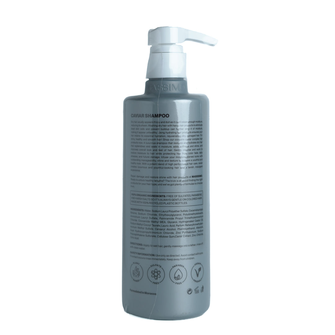 MASSIMO Shampoo Caviar Smoothing - 500ml | ماسيمو شامبو كافيار ملس - 500مل