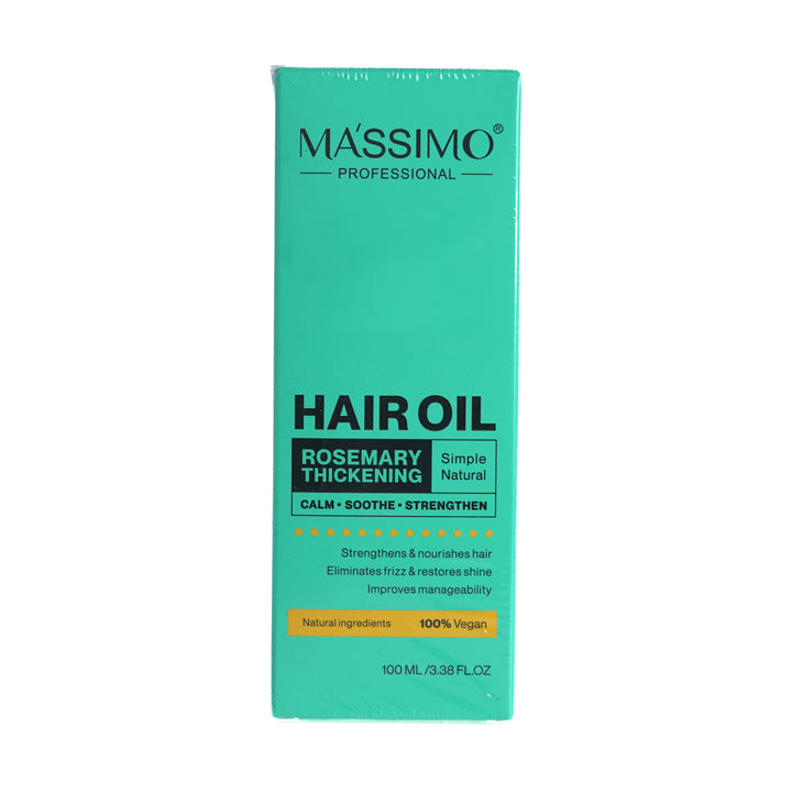 MASSIMO Hair Oil Rosemary Thickening - 100ml | ماسيمو زيت شعر إكليل الجبل - 100مل