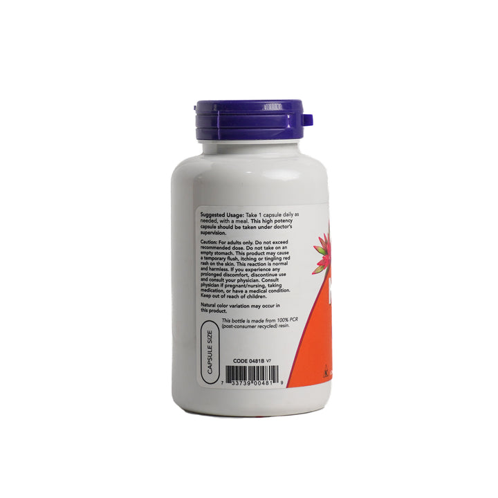 now Niacin 500mg Vitamin B3 - 100 Veg Capsules | ناو نياسين فيتامين B3 بتركيز 500 ملغ - 100 كبسولة نباتية