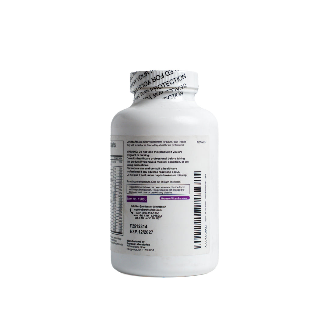 BRONSON Women's 50+ Complete - 180 Tablets | برونسون مكمل غذائي للنساء فوق 50 عاما - 180 قرص
