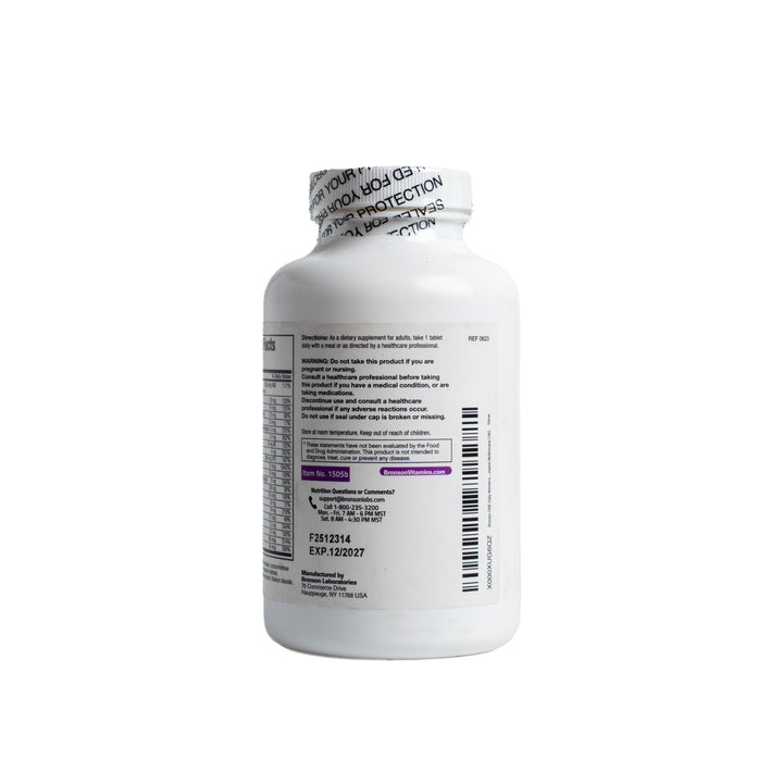 BRONSON Women's 50+ Complete - 180 Tablets | برونسون مكمل غذائي للنساء فوق 50 عاما - 180 قرص