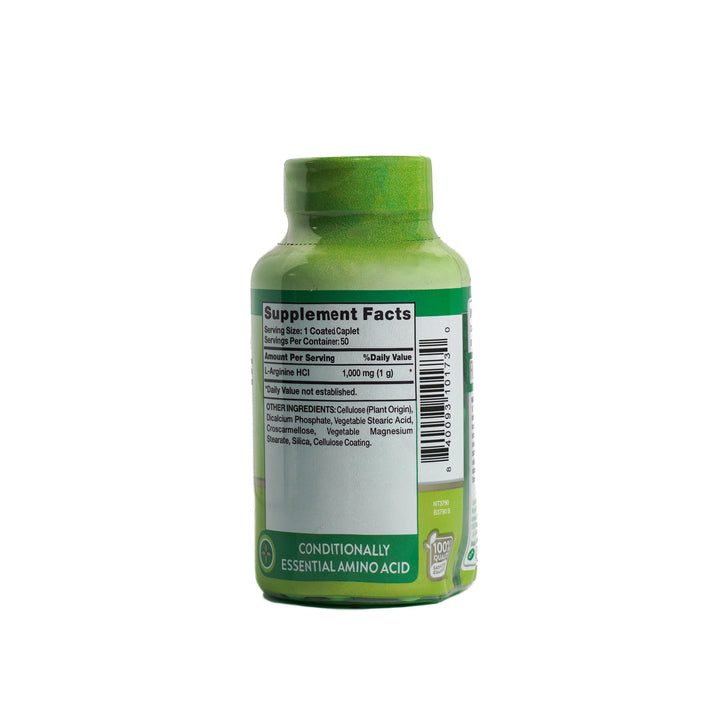 Nature's Truth L-Arginine 1,000mg - 50 Coated Caplets |  نيتشرس تروث إل-أرجينين 1000 ملغم - 50 قرصًا مغلفًا
