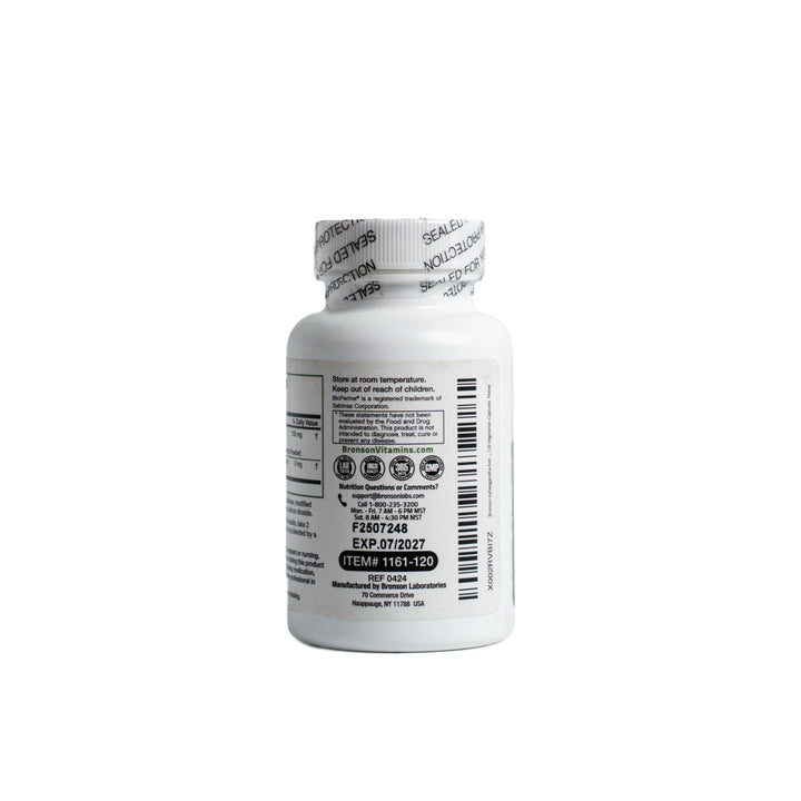 Bronson Ashwagandha Extra Strength - 120 Capsules | برونسون أشواغاندا قوة إضافية - 120 كبسولة