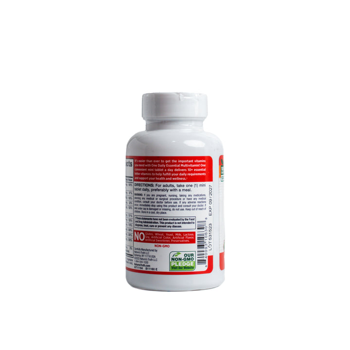 Nature's Truth One Daily Essential Multivitamin - 365 Mini Tablets |  نيتشرس تروث مكمل غذائي متعدد الفيتامينات - 365 قرص