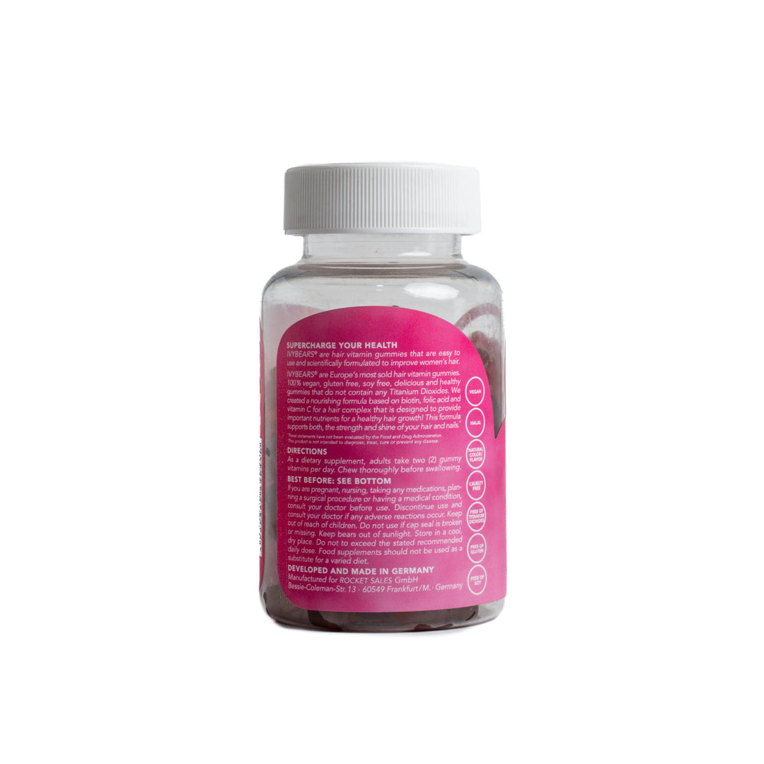 IVYBEARS Women´s Hair Vitamins - 60 Gummies | ايفي بيرز مكمل غذائي للنساء - 60 غاميز