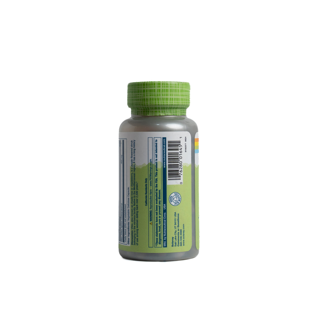 Solaray Vitex 400mg - 100 Capsules | سولاراي كبسولات لدعم الصحة الانجابية للنساء - 100 كبسولة