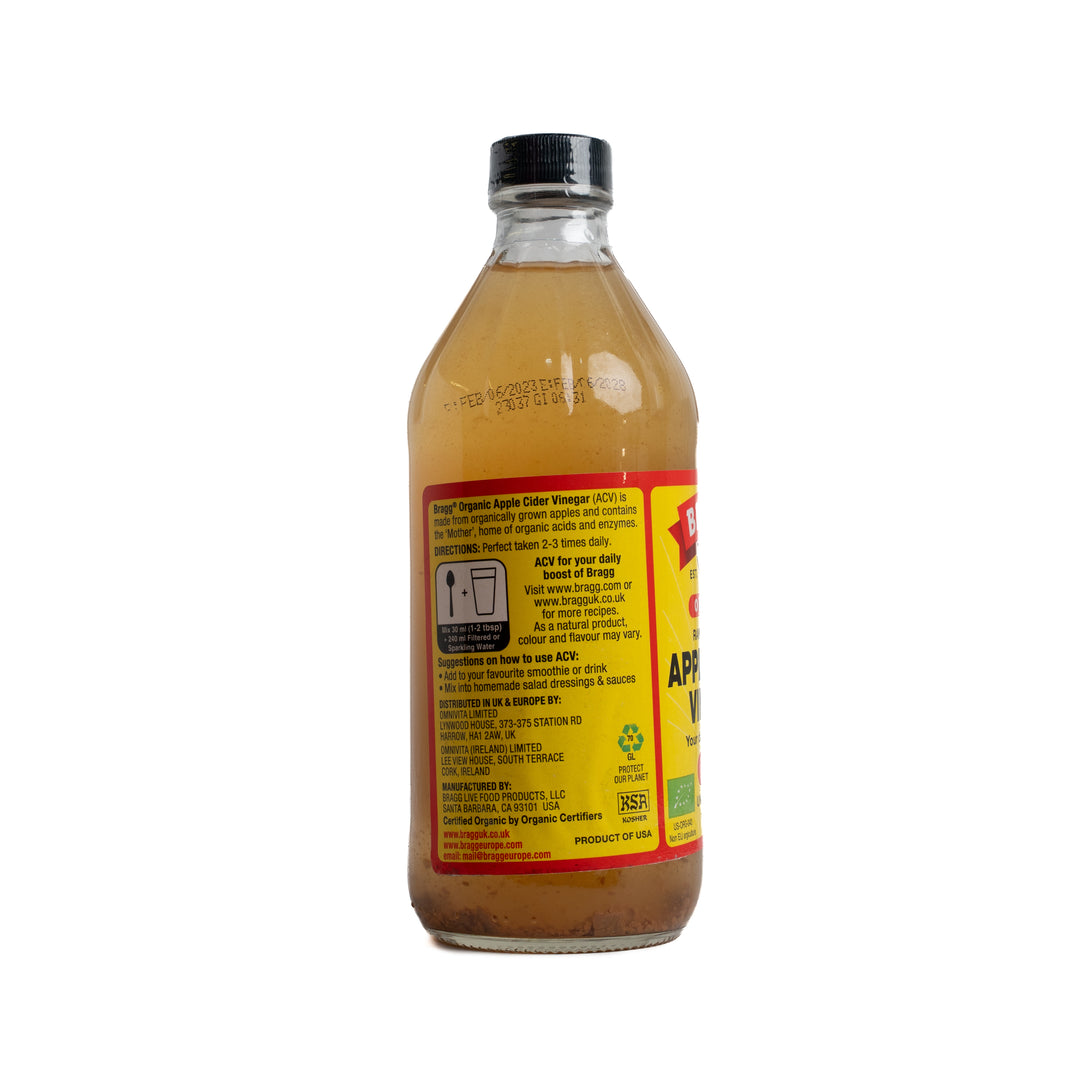 BRAGG Organic Apple Cider Vinegar - 473ml | براغ خل التفاح العضوي - 473 مل