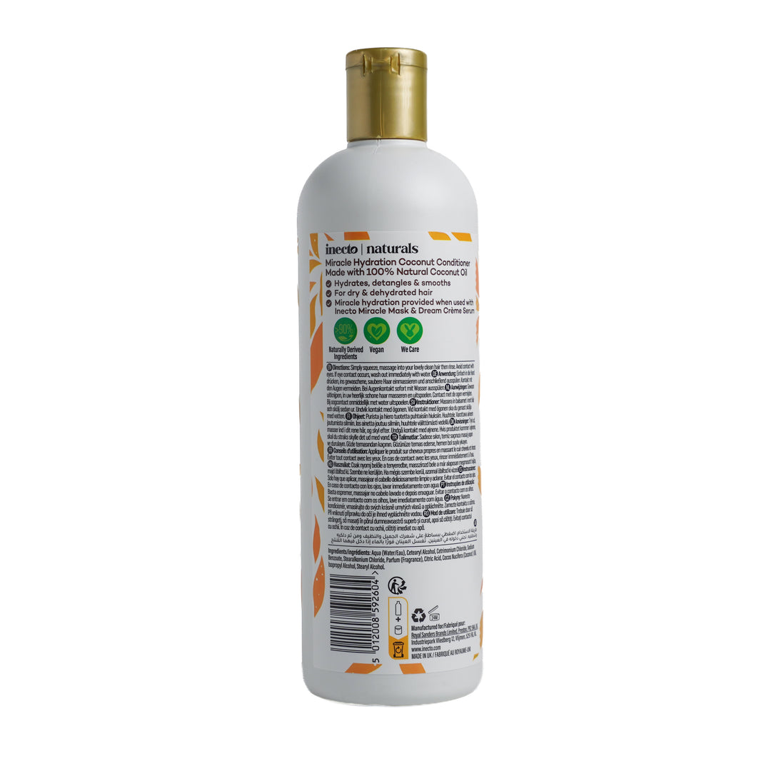 inecto natural Intense Hydration Coconut Conditioner - 500ml | إنكتو بلسم للشعر الجاف والمتضرر - 500 مل