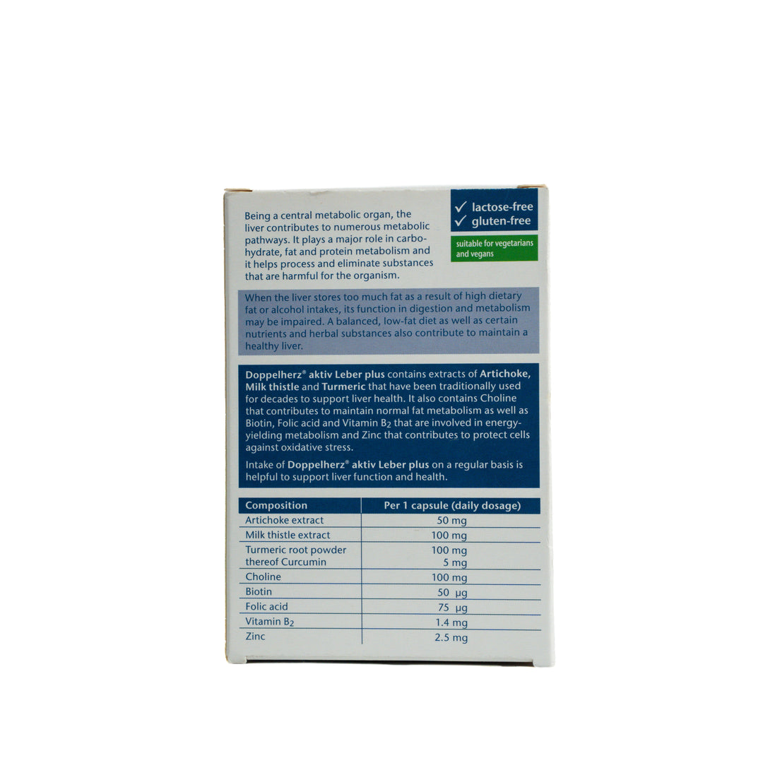 Doppel herz Aktiv Leber Plus - 30 Capsules | دوبل هيرز كبسولات لدعم صحة الكبد - 30 كبسولة
