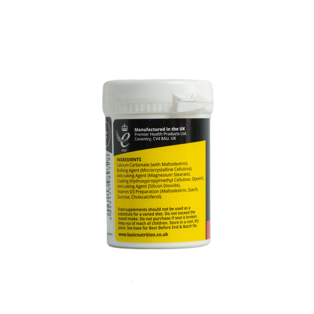 Basic Nutrition Calcium Plus Vitamin D - 60 Tablets | بيسك نيوتريشن اقراص كالسيوم مع فيتامين د - 60 قرص
