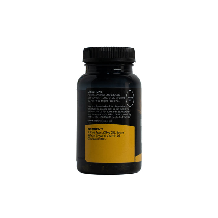 Basic Nutrition BN- Sun D3 5000 - 60 Capsules | بيسك نيوتريشن فيتامين د3 5000 ملغ - 60 كبسولة