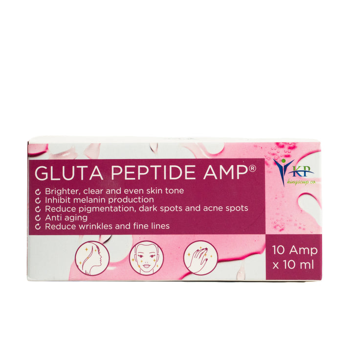 King Cup Gluta Peptide Amp 10 Amp x 10 ml - 10ml | كينج كب غلوتا ببتيد أمبولات - 10*10مل