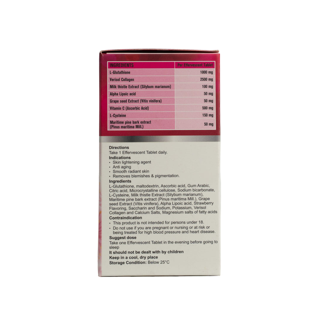 King Cup Super Light Advance 1000 - 30 Tablet | كينج كب مكمل غذائي يحتوي على الجلوتاثيون L- مع فيتامين C - 30 قرص