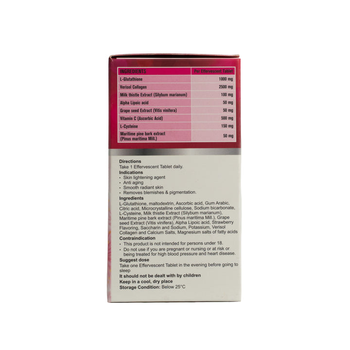 King Cup Super Light Advance 1000 - 30 Tablet | كينج كب مكمل غذائي يحتوي على الجلوتاثيون L- مع فيتامين C - 30 قرص