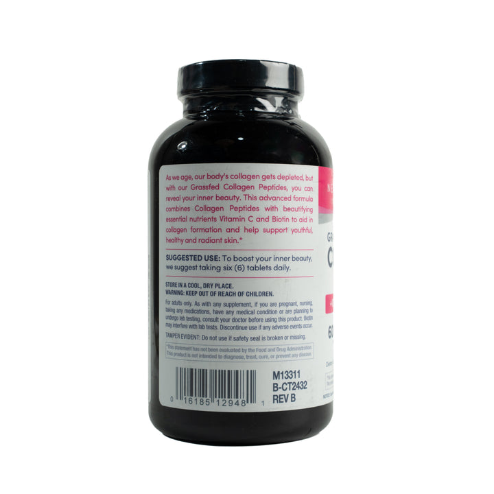 NeoCell Grassfed Collagen Peptides + Vitamin C & Biotin - 360 tablets | نيوسيل بيبتيدات الكولاجين فيتامين سي والبيوتين 6000 ملغ - 360 قرص