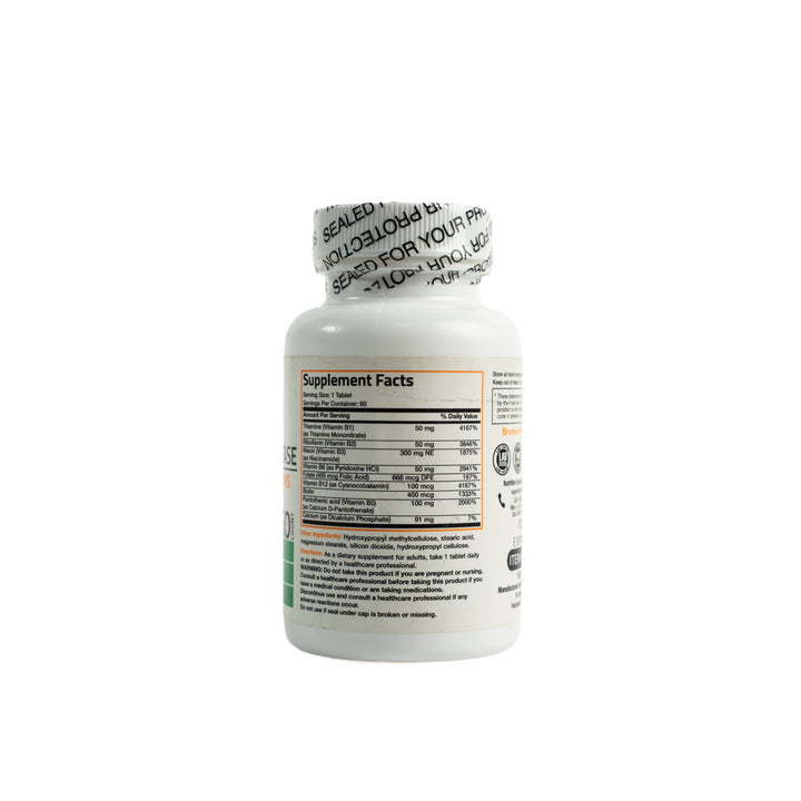 Bronson Super B Vitamin B Complex Sustained Release - 60 Tablets | برونسون مكمل غذائي متعدد الفيتامينات - 60 قرص