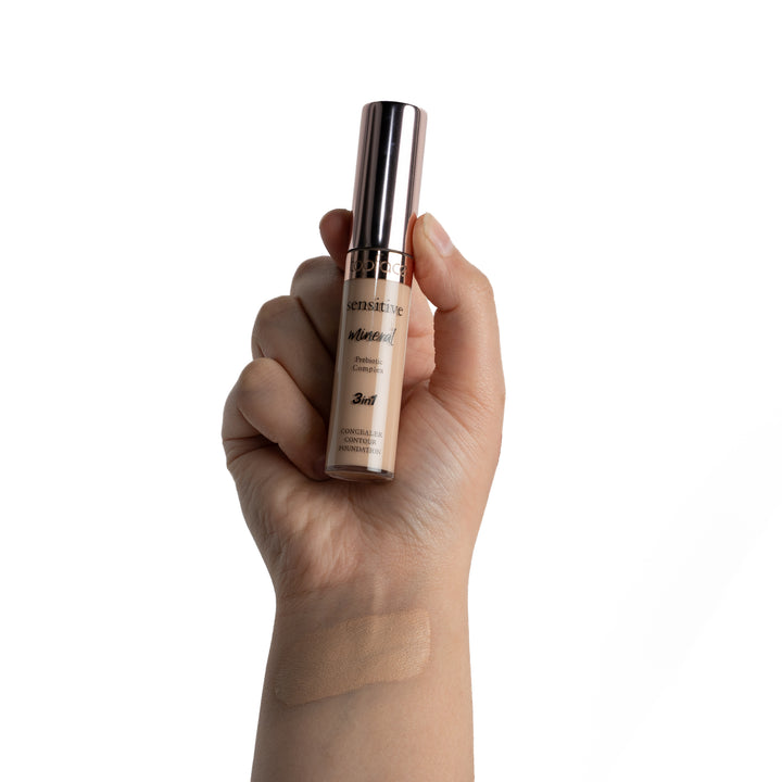 TopFace Sensitive Mineral 3in1 Concealer Contour Foundation -12ml | توب فيس كونسيلر 3 في 1 - 12 مل