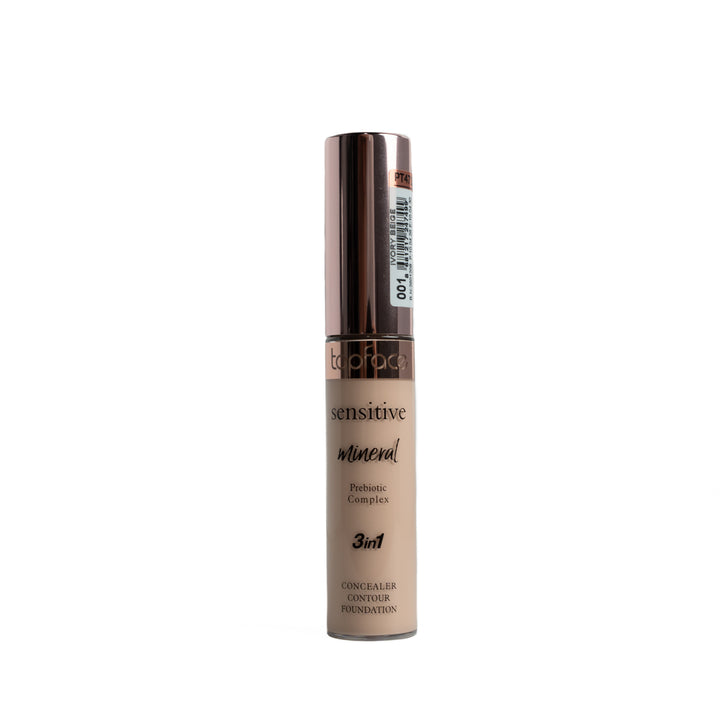 TopFace Sensitive Mineral 3in1 Concealer Contour Foundation -12ml | توب فيس كونسيلر 3 في 1 - 12 مل