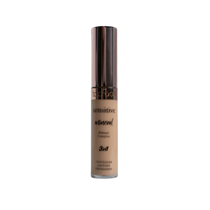 TopFace Sensitive Mineral 3in1 Concealer Contour Foundation -12ml | توب فيس كونسيلر 3 في 1 - 12 مل