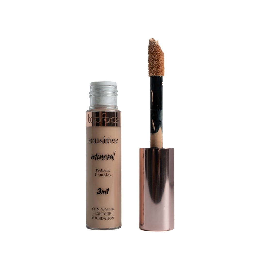 TopFace Sensitive Mineral 3in1 Concealer Contour Foundation -12ml | توب فيس كونسيلر 3 في 1 - 12 مل