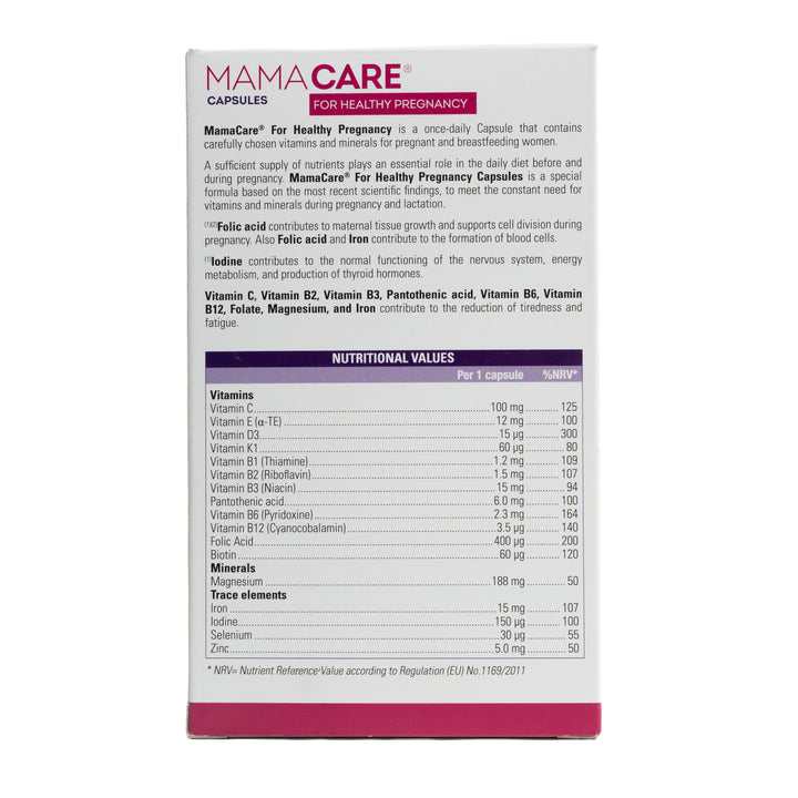 MADDOX MamaCare For Healthy Pregnancy - 30 Capsules | مادوكس ماما كير كبسولات - 30 كبسولة
