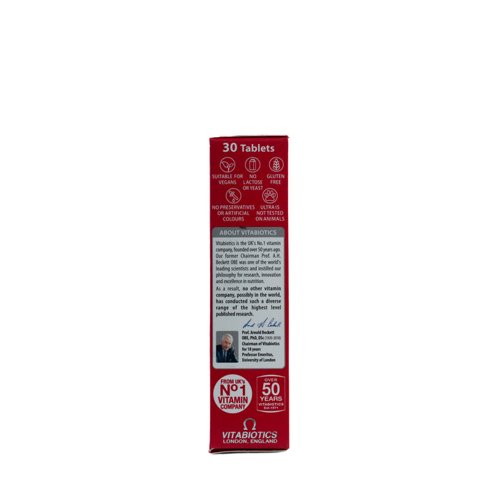 Vitabiotics Ultra Cranberry 750mg Extract Super Strength - 18 Cranberry |  فيتابيوتكس ألترا كرانبيري 750 ملغ – 18 غرام توت بري