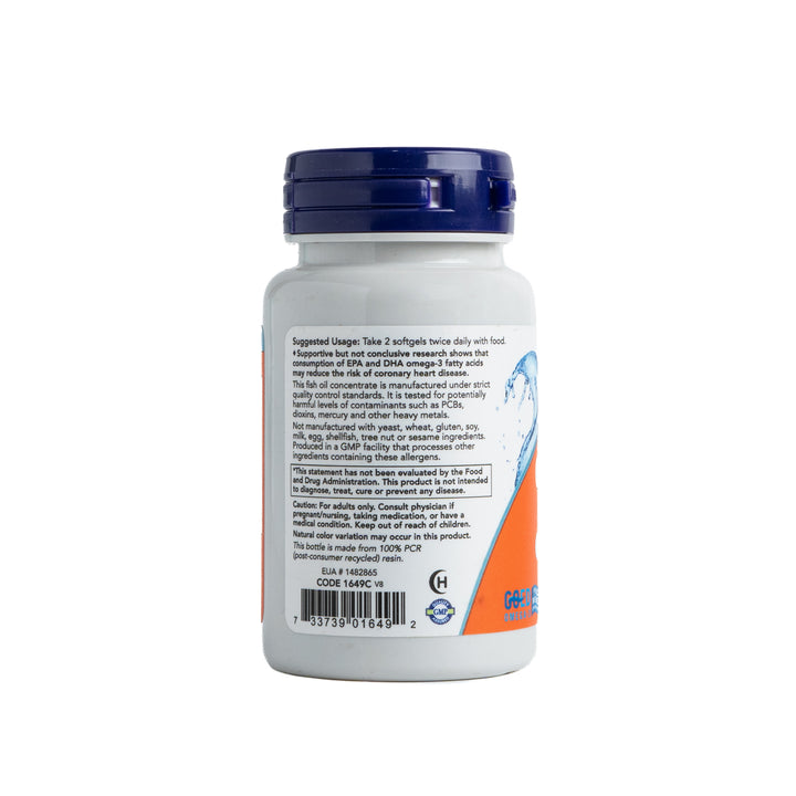 Now Omega 3 Fish Oil 1000Mg - 30 Softgel |ناو أوميغا-3 زيت السمك1000 ملغ