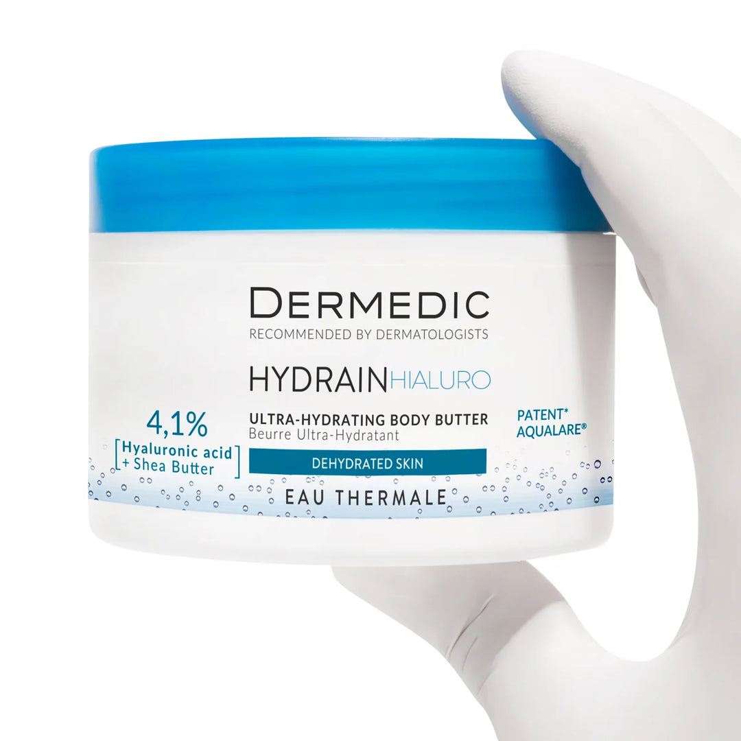 DERMEDIC Hydrain3 Ultra-hydrating body butter body oil  - 225ml | ديرمديك زبدة الجسم المرطبة للجسم - 225 مل