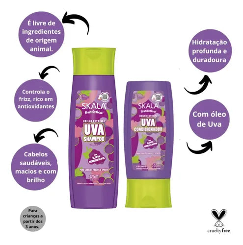 Skala Uva Kit Shampoo + Conditioner - 325x325ml | سكالا شامبو + بلسم - 325x325 مل