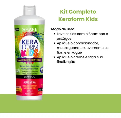 SKAFE Kera Form Shampoo Perfect Curls - 500ml | سكاف شامبو للأطفال للشعر الكيرلي - 500 مل